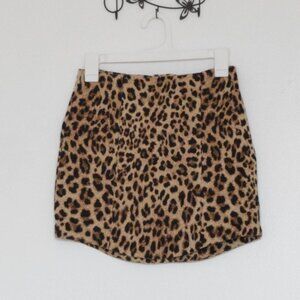 Zara Leopard Print Mini Skirt